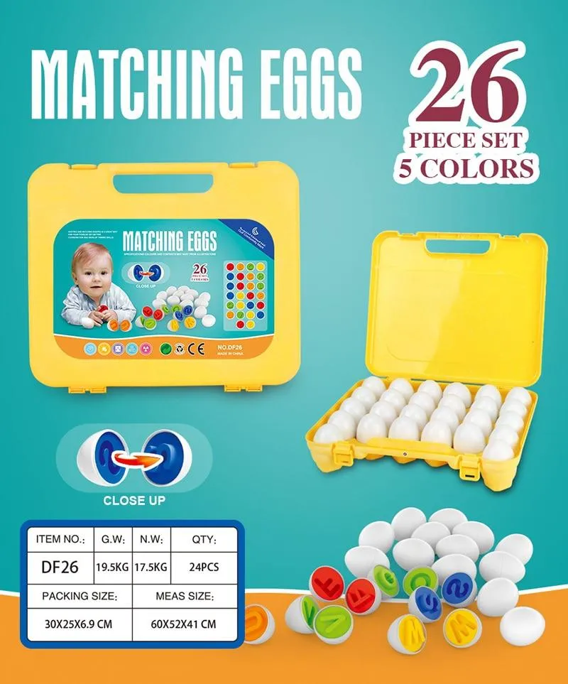 12PCS Montessori Learning Education Math Toys Kids Match Smart Eggs Screws 3D Puzzle Game For Children Educational Toys