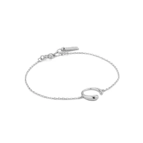 Ania Haie Luxe Curve Bracelet - Silver