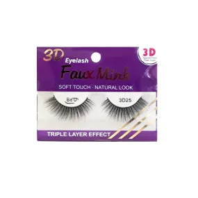 BE U | 3D Faux Mink Eyelashes 3D25