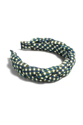 Braided Check Print Headband