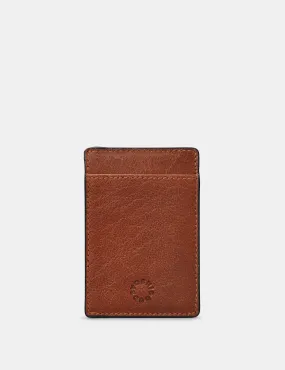 Brown Leather Compact Card Holder