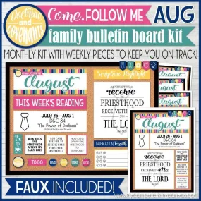 CFM D&C Family Bulletin Board Kit   FAUX Sheets {AUGUST 2021} PRINTABLE