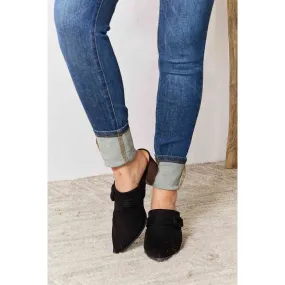 East Lion Corp Pointed-Toe Braided Trim Mules