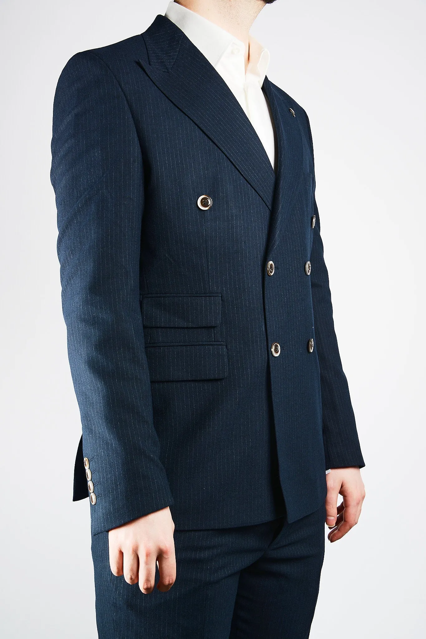 EURO PINSTRIPE BRUSHED DB BLAZER