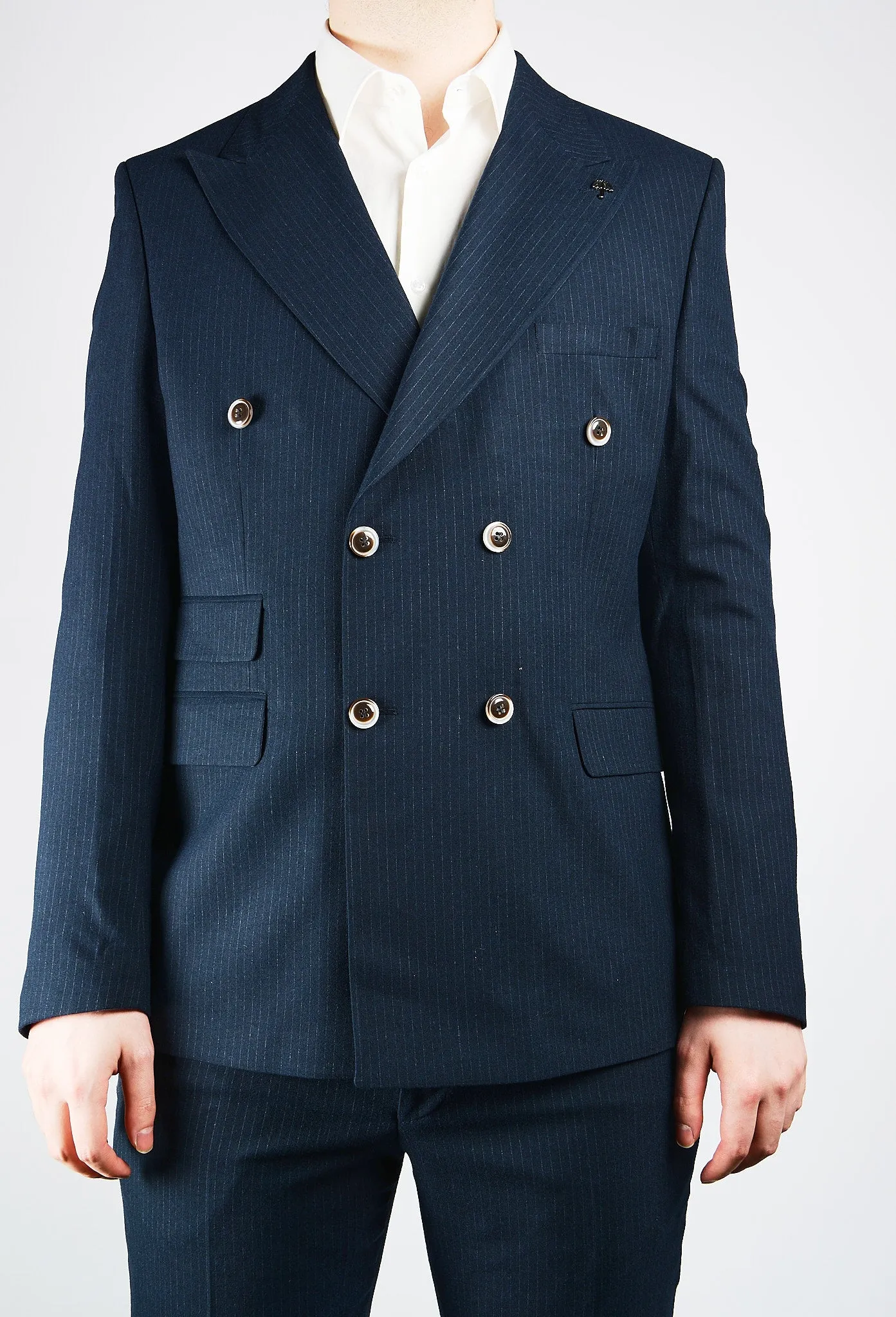 EURO PINSTRIPE BRUSHED DB BLAZER