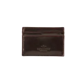 Flat Card Case - Cordovan :: Burgundy