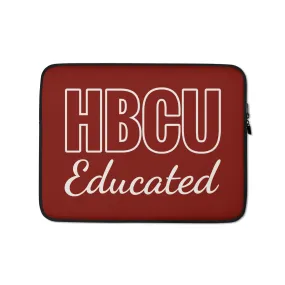 HBCU Educated Crimson Laptop Sleeve