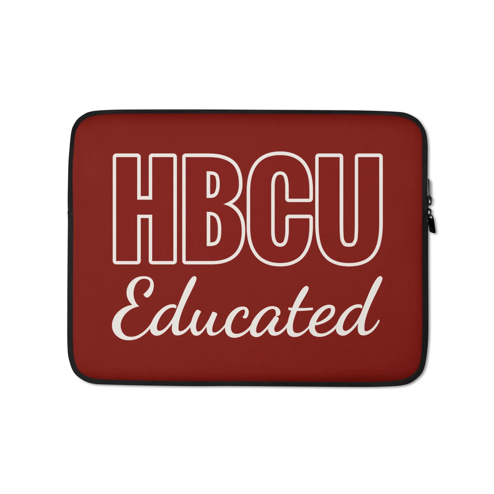 HBCU Educated Crimson Laptop Sleeve