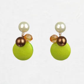 Macaron and Pearl Earrings