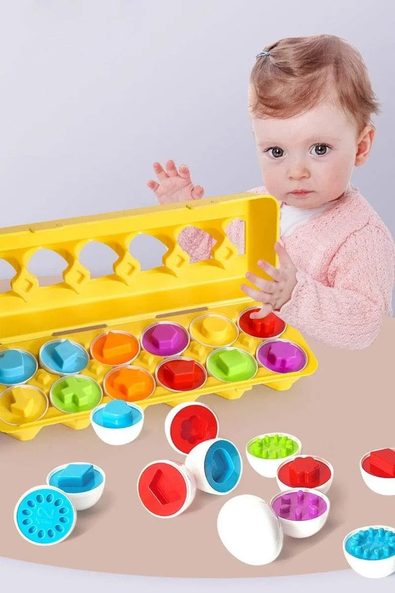 Montessori Toys Eggs Screws Match Game Wooden Puzzle 3D For Children Learning Education Math Toy Kids Baby Toys 1 to 2 Years