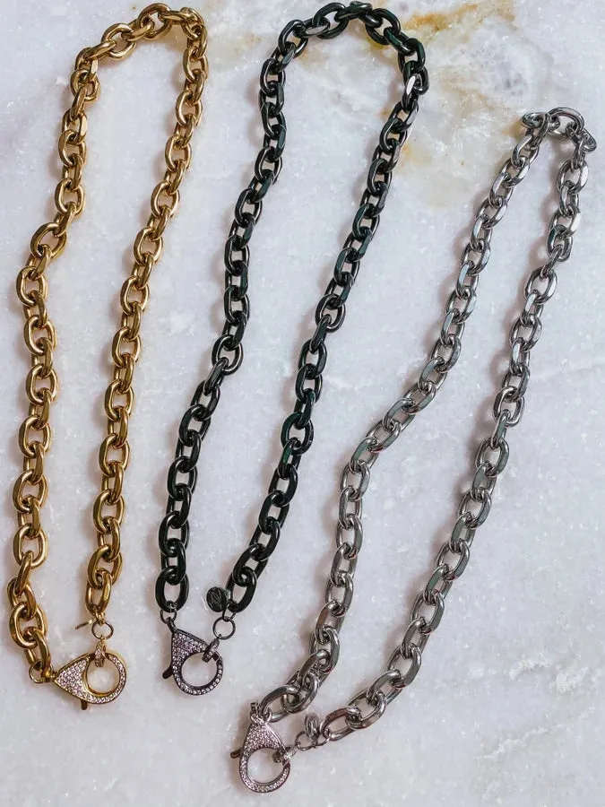 Oak & Ivy - Waterproof Rectangle Link Chain