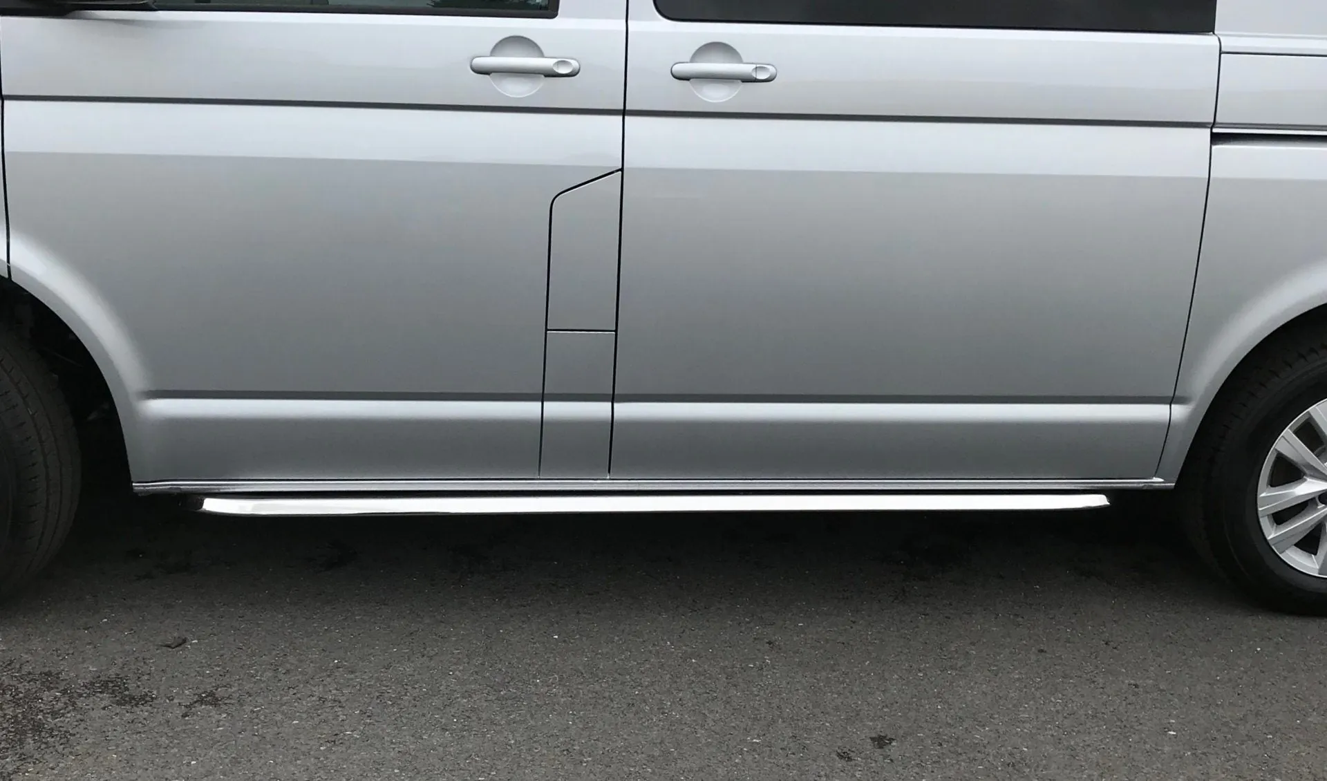 Stainless Steel Angular OE Style Side Bars for Volkswagen Transporter T5 SWB