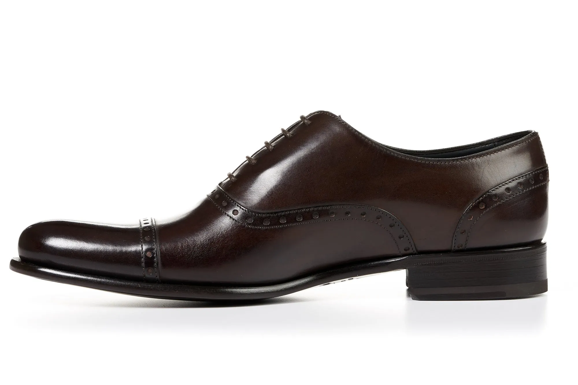 The Brando Semi-Brogue Oxford - Chocolate