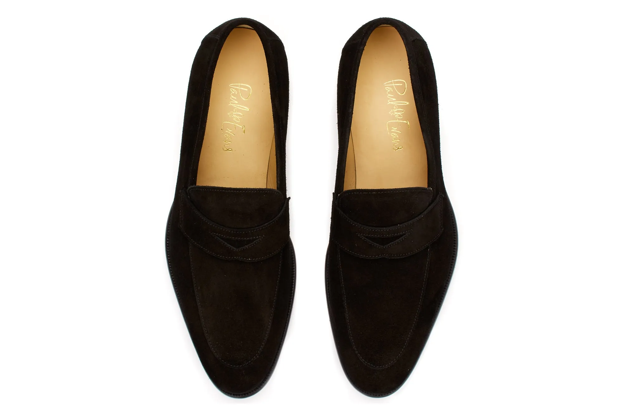 The Stewart Penny Loafer - Nero Suede